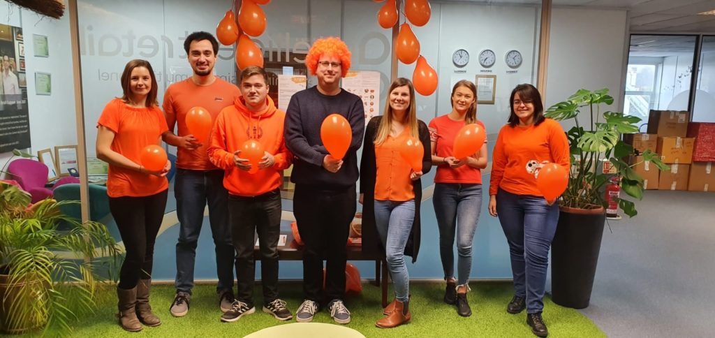 We’ve gone Orange for the day for Muscular Dystrophy UK!